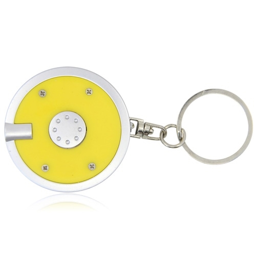 Disc Shaped Led Keychain