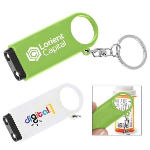 Magnifier And LED Light Key Chains