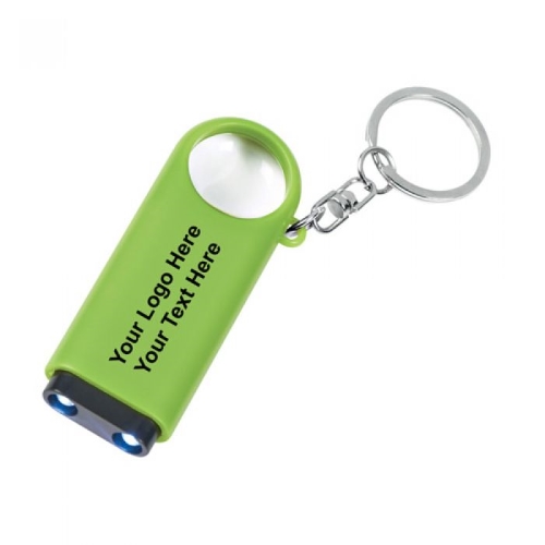 Magnifier And LED Light Key Chains