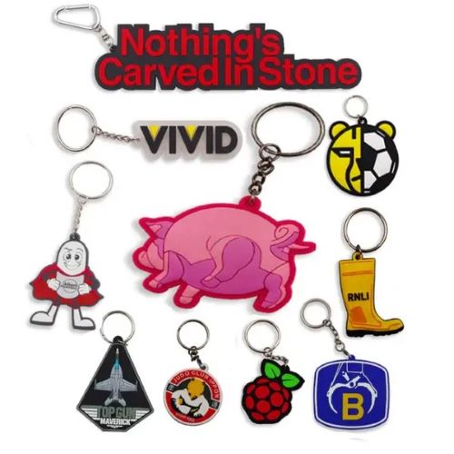 RUBBER PVC KEYCHAINS