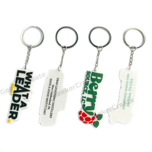 Die-cut Soft Rubber Keychain