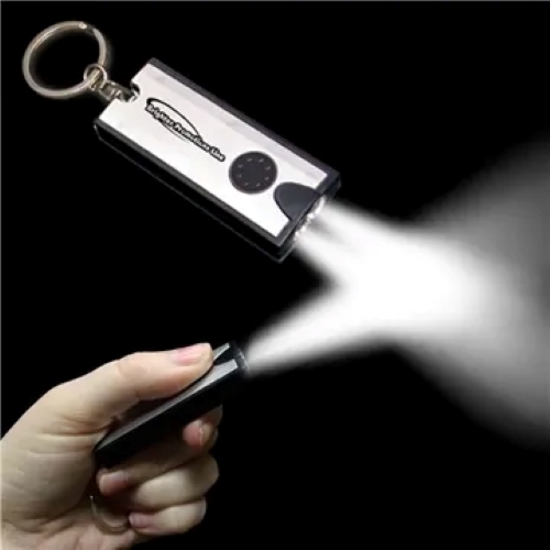 Rectangle LED Flashlight Keychain