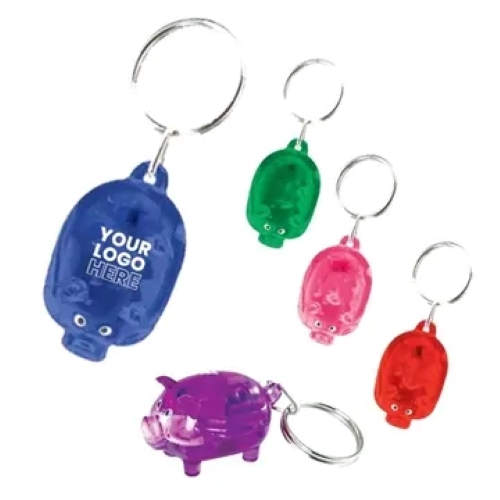 Light Up Piggy Keytag