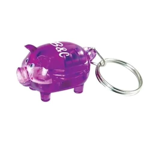 Light Up Piggy Keytag