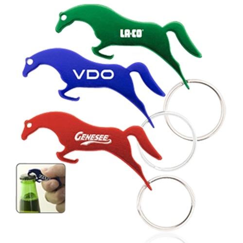 Jumping Horse Bottle Opener Keychain