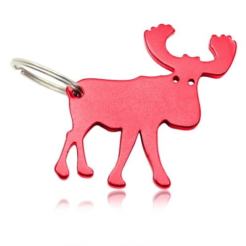 Moose Shape Keychain With Opener