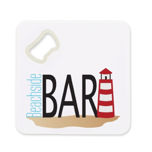 Bottle Opener Square Coaster