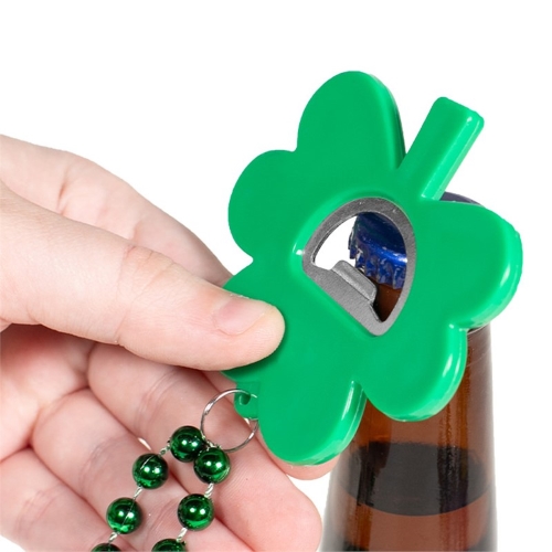 Shamrock Bottle Opener Necklace