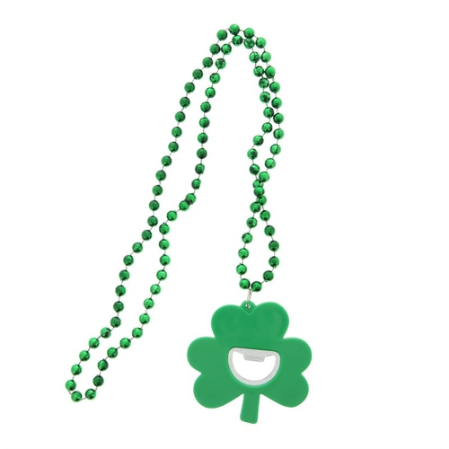 Shamrock Bottle Opener Necklace