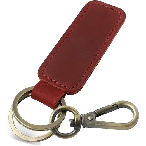 Leather Car Keychain