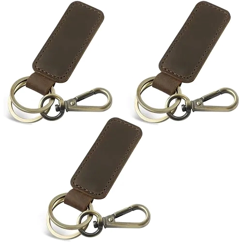 Leather Car Keychain