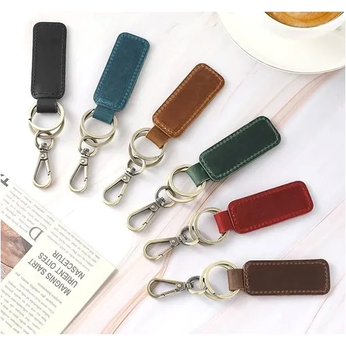 Leather Car Keychain