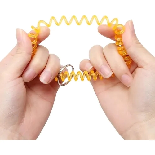 Spiral Wrist Coil Key Chain