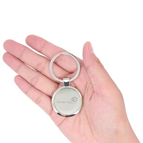 Circle Metal Keychain