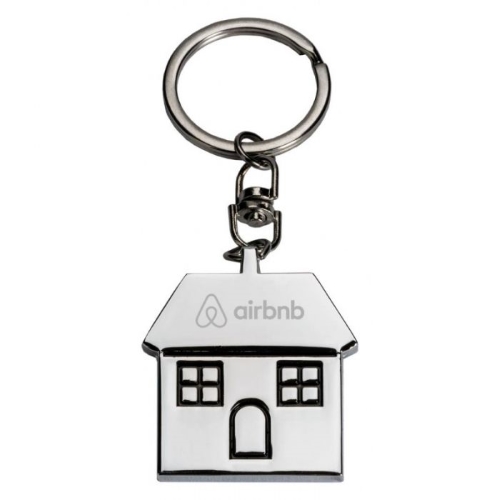 House Shaped Metal Keychains