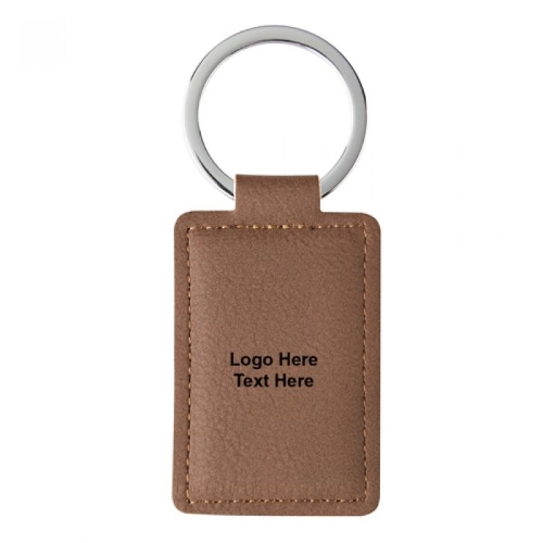 Logo Leatherette Key Tags