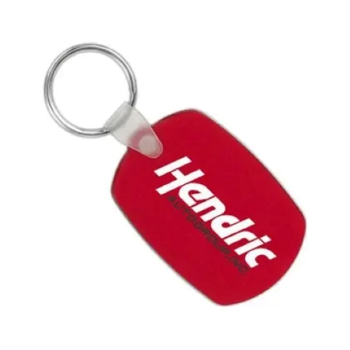 Oval Squeezable Key Tag