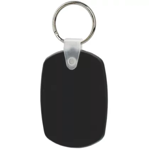 Oval Squeezable Key Tag