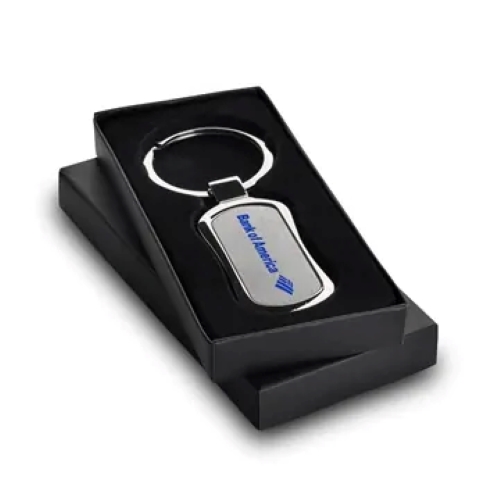 Polished Chrome Metal Key Chain