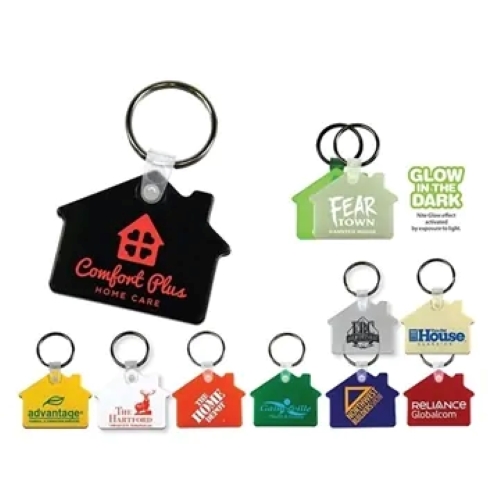 Plastic House Shaped Key Fob