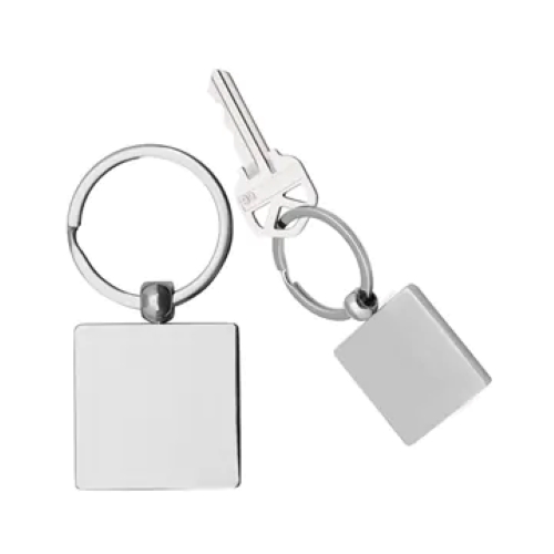 Square Metal Key Chain