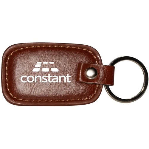 Rectangle Leather Keyring