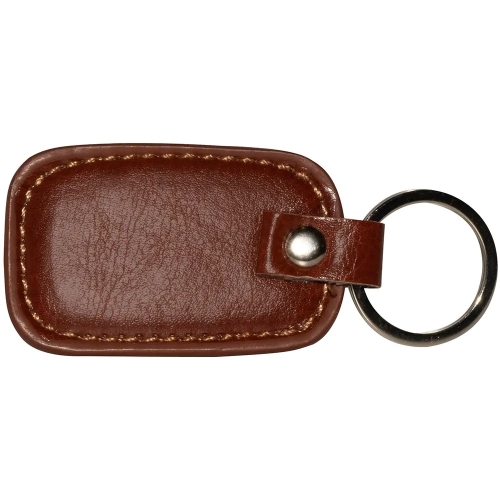 Rectangle Leather Keyring