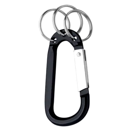 Carabiner With Triple Split Ring