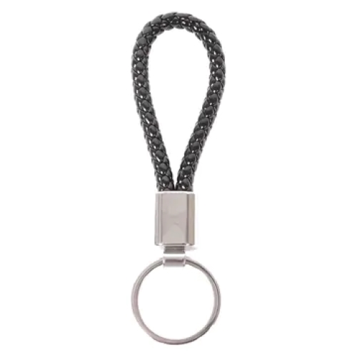 Braided Leatherette Key Chain