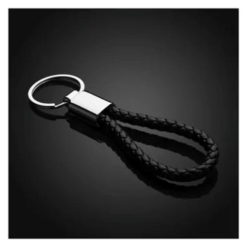 Braided Leatherette Key Chain