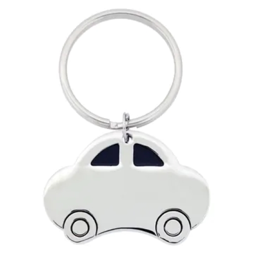 Chrome Polished Car Key Chain