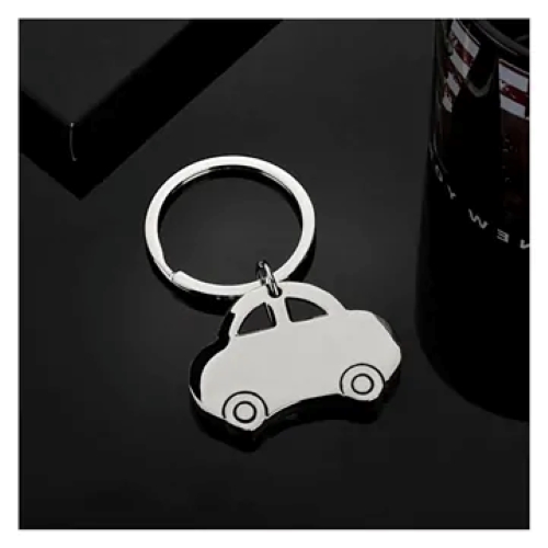 Chrome Polished Car Key Chain