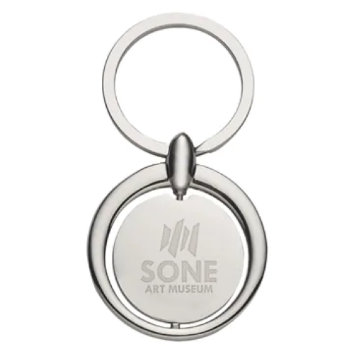 Circular Metal Key Tag