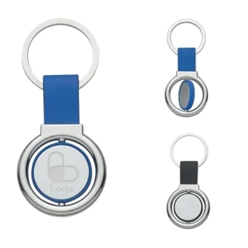 Spinner Circular Metal  Key Tag