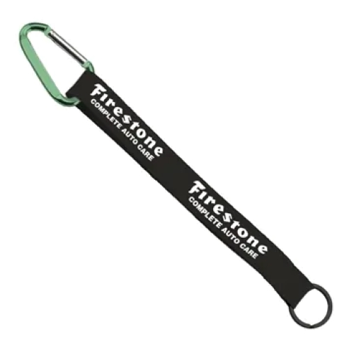 Sewn Polyester Keychain Carabiner