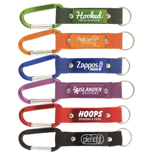 Carabiner Strap Happy Key Chain