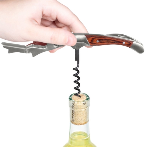 Mahogany Waiter's Corkscrew Wine Bottle Opener