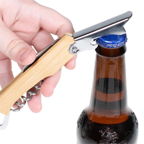 Bottle Opener-Engraved Bamboo