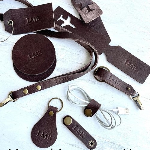 Personalized Leather Lanyard