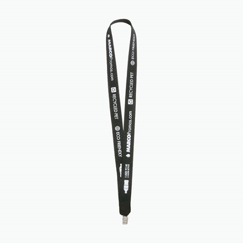 PET Lanyard with Non-Swivel Bulldog Clip