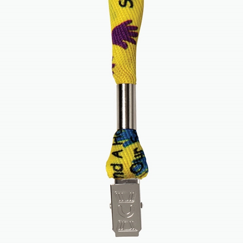 Dye Sublimated Poly Lanyard w/Bulldog Clip