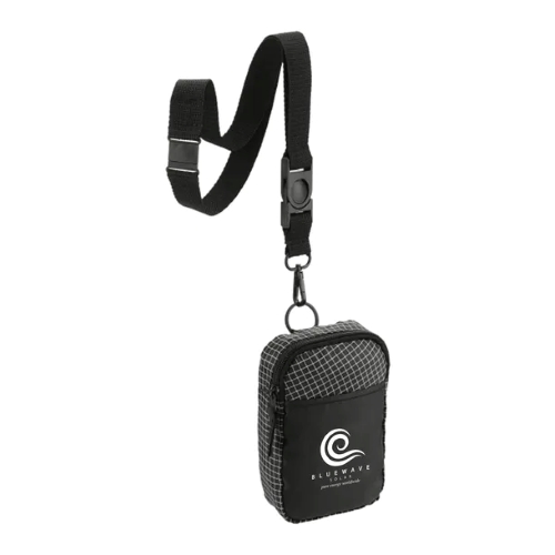 Grid Lanyard Phone Pouch