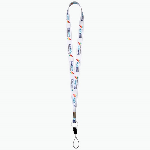 Split Ring Poly Satin Lanyard