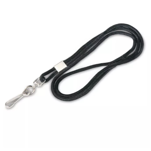 Swivel Hook Round Woven Nylon Lanyard