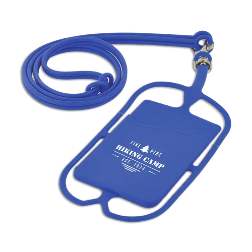 Lanyard Silicone Phone Wallet Holder