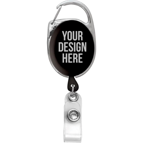 Retractable Carabiner Style Badge Reel