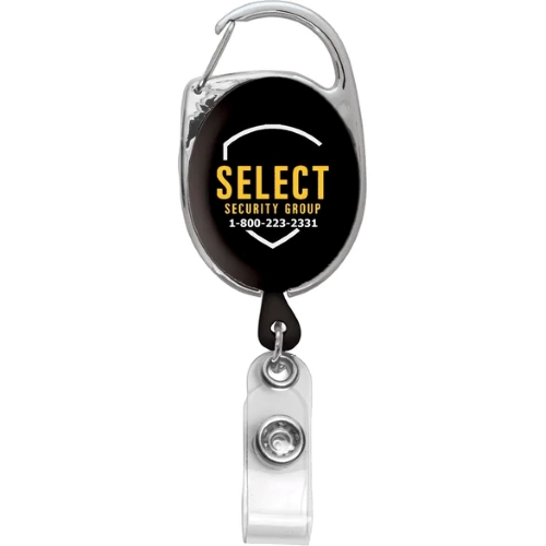 Retractable Carabiner Style Badge Reel