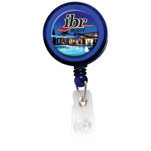 Round Domed Retractable Badge Holders