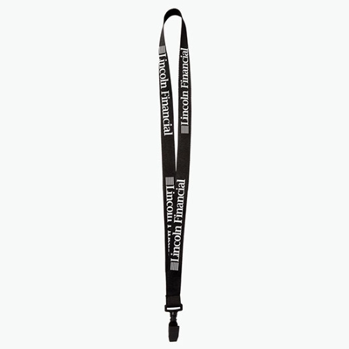 Plastic Bulldog Clip Polyester Lanyard