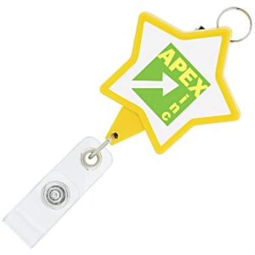 Star Label Badge Holder with Lanyard